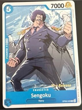 Sengoku Prelease One Piece Wings Of The Captain OP06-PRE Trading Card full art